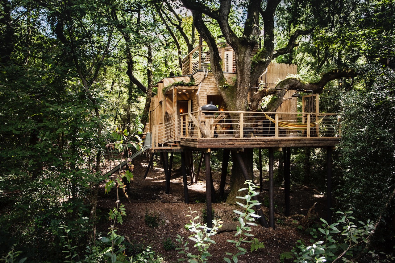 Woodman's Treehouse at Crafty Camping, Mallinsons Woodland Retreat